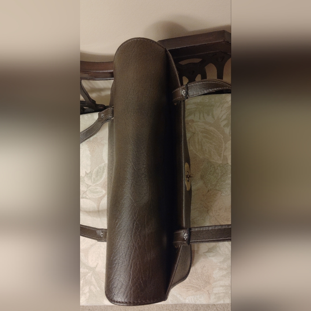 OLLA Elegant Vintage Brown Leather Handbag - Picture 5 of 9